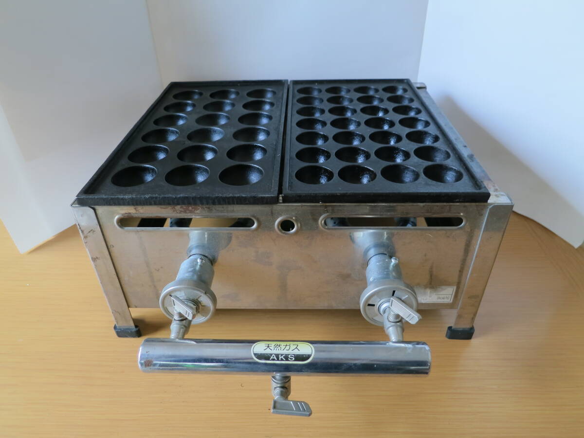 Yahoo!オークション - 送料込み 中古 たこ焼き器 2連 合計46穴 Yahoo!オークション - 送料込み 中古 たこ焼き器 2連 合計46穴