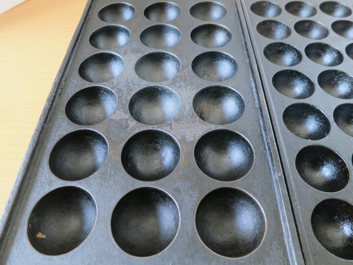 Yahoo!オークション - 送料込み 中古 たこ焼き器 2連 合計46穴 Yahoo!オークション - 送料込み 中古 たこ焼き器 2連 合計46穴