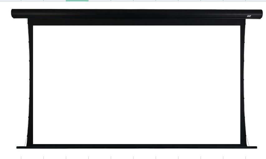 SKT100UHW2-E12 セイカータブテンション２ 100インチ(16:9) 12インチ延長 シネホワイト素材 ブラックケー ELITE SCREENS_画像1