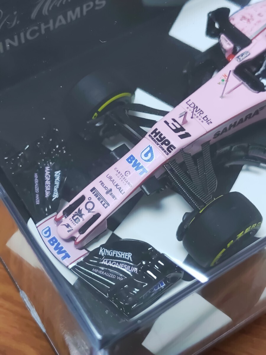 ☆ 海外並行1ケのみ入荷 ！新品美品レジンモデル PMA 1/43 FORCE INDIA MERCEDES VJM10 AUSTRALIAN GP 2017 #31 Е.OCON ☆_画像5