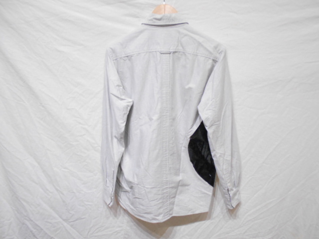 TSUMORI CHISATO Tsumori Chisato принт винил покрытие рубашка с длинным рукавом мужской размер 2 серый серия 
