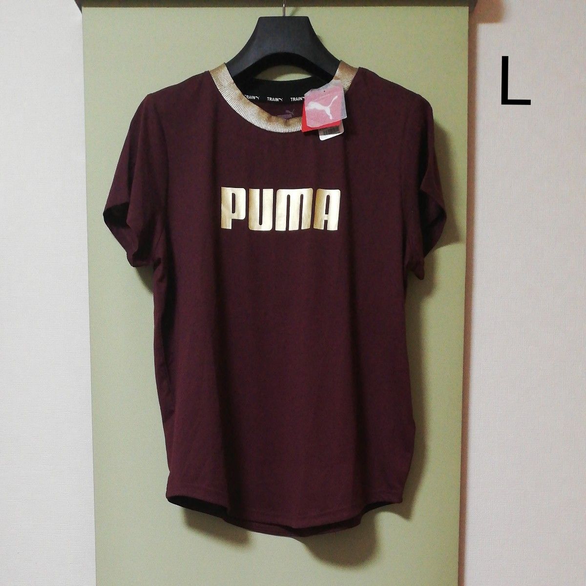 PUMA レディース半袖Tシャツ(L) 未使用タグ付き
