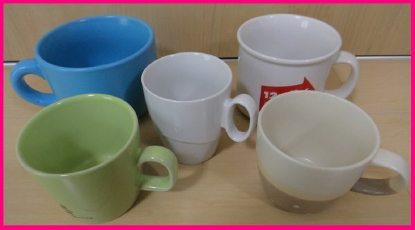 【5客:湯呑・カップ・ボール・茶器】★5点:マグカップ:コーヒー:お茶:ティー:食洗機/電子レンジ対応 温もり 持ちやすい:陶器:お得_画像1