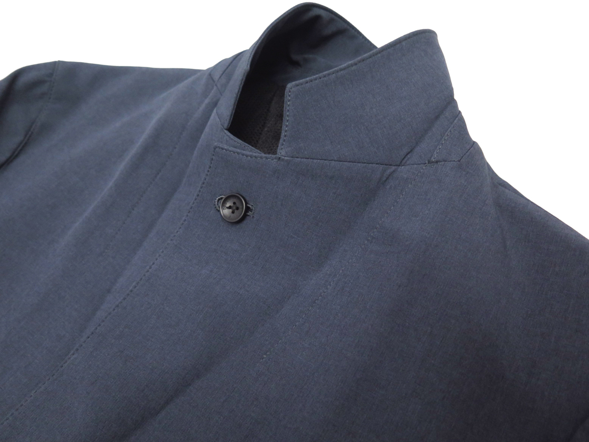 7073*DESCENTE Descente *7725 new goods [Signature Model] stylish stretch suit blue gray /YA5