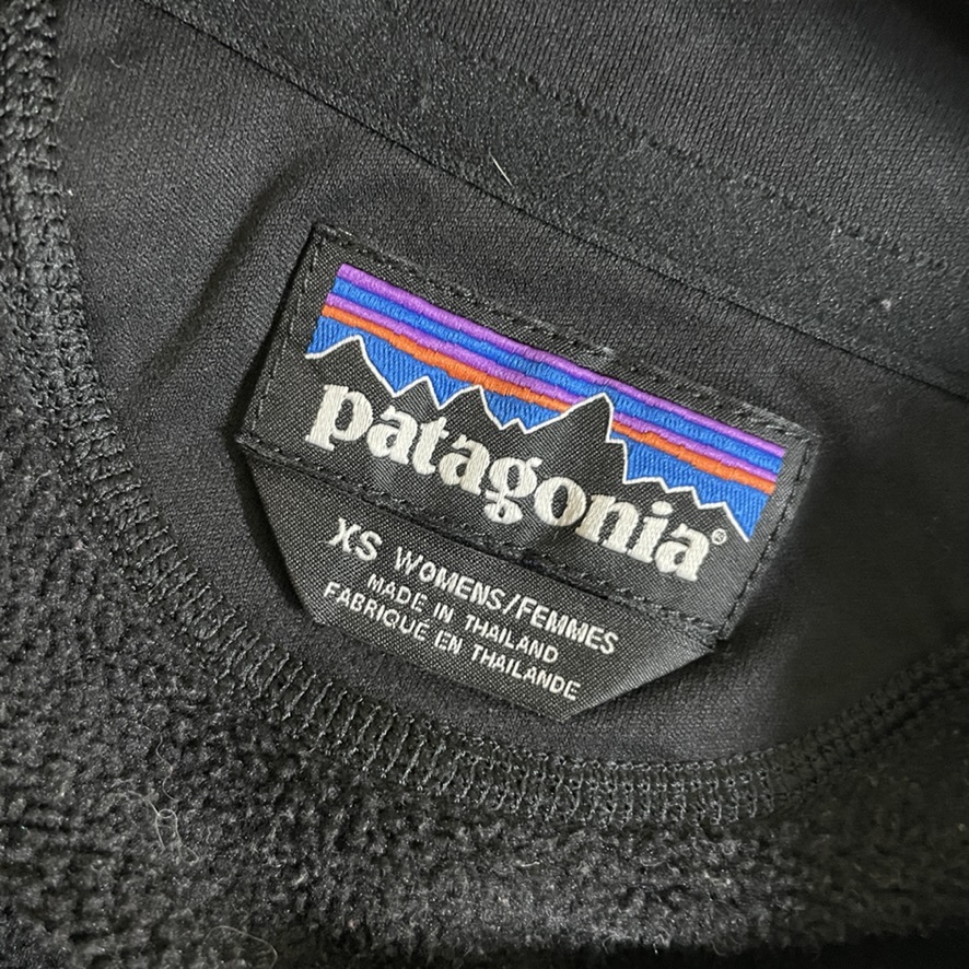 patagonia パタゴニア スナップT フリースプルオーバー レディース XS ブラック アウトドア_画像3