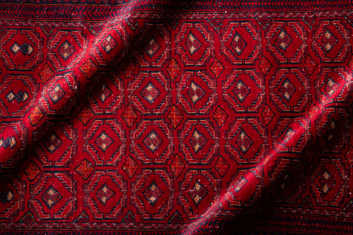 ￥30,000→￥20,000 スペシャル価格 155×97cm 手織り 絨毯 カーペット ヴィンテージ ラグ ペルシャ絨毯 アウトレット_画像7