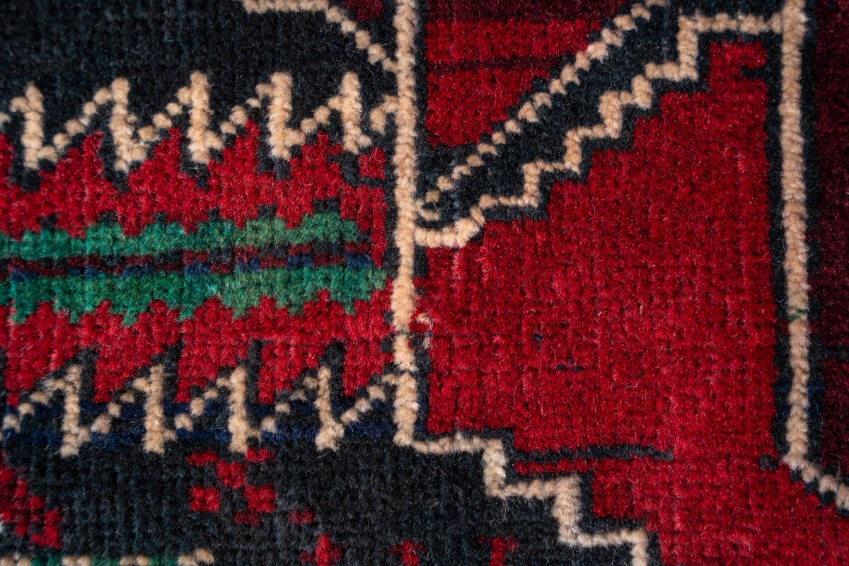 ￥35,000→￥25,000 スペシャル価格 191×104cm トライバルラグ 手織り 絨毯 カーペット ヴィンテージ ラグ ペルシャ絨毯 アウトレット_画像10