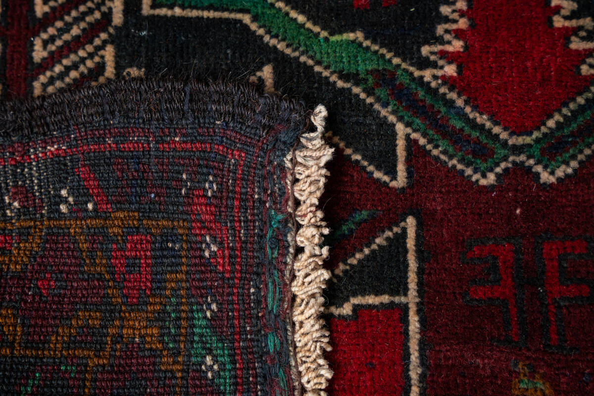 ￥35,000→￥25,000 スペシャル価格 191×104cm トライバルラグ 手織り 絨毯 カーペット ヴィンテージ ラグ ペルシャ絨毯 アウトレット_画像5