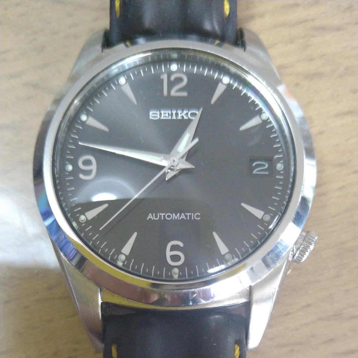 セイコー SEIKO 自動巻 7002−8000AZ AUTOMATIC 黒文字盤 良品！