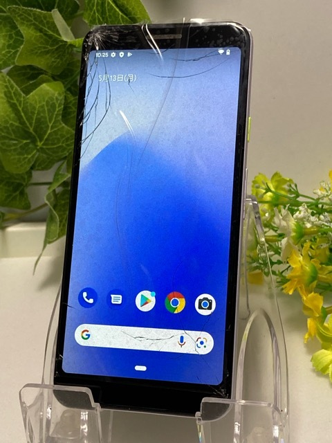 訳あり品 SIMフリー OS12☆ Google Pixel 3a 64GB Pixel ピクセル 5.6インチ SIMロック解除済み ※液晶割れあり A5809_画像1