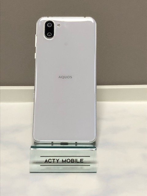 ジャンク 割れ タッチ上付近不良 SIMフリー AQUOS R3 808SH ホワイト 6GB/128GB SoftBank バッテリー良好表示　スマホ本体 Y101_画像2