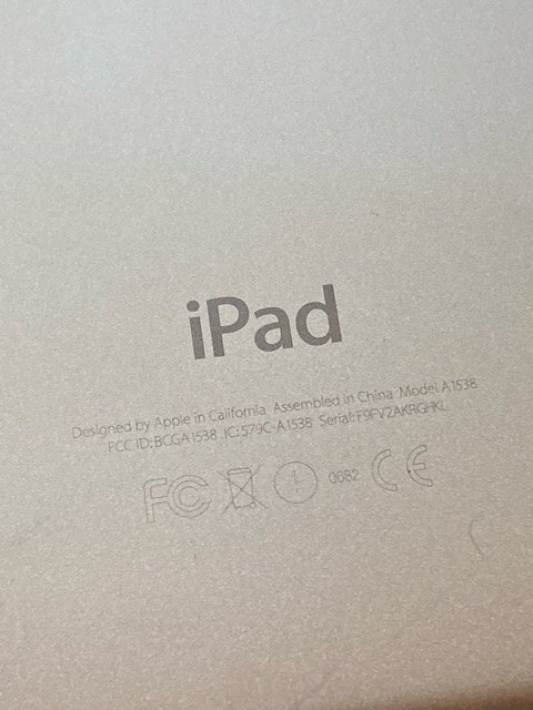 訳あり Apple iPad mini 4 ゴールド 128GB MK9Q2J/A Wi-Fiモデル iOS15.7.8 アクティベーションロック解除済 ※バッテリー難 Y38_画像5