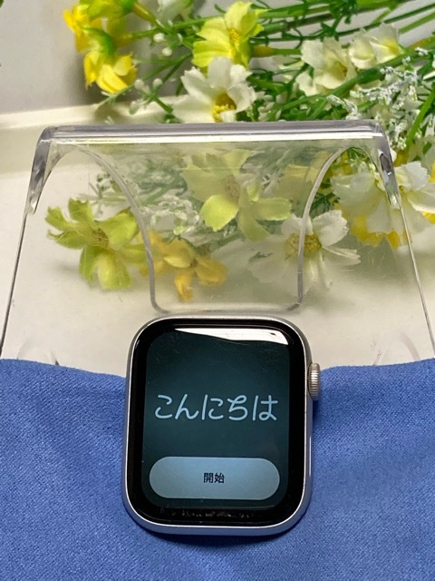 ペアリング確認済☆ Apple Watch Series5 GPSモデル 44mm A2093 MWVD2J/A シルバー スマートウォッチ 本体 バッテリー93％☆ A5849_画像1