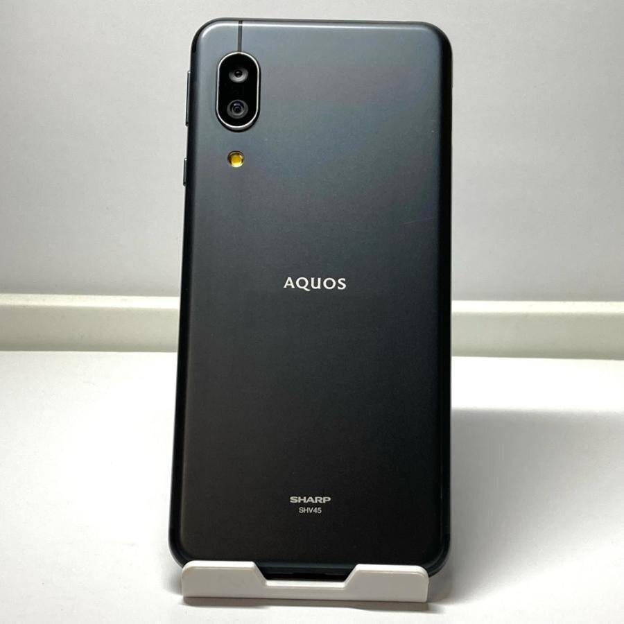 AQUOS sense3 SHV45 ブラック 64GB★ au SIMフリー バッテリー良好☆ 初期化済み スマホ本体 ポスト投函 送料無料 ！_画像7