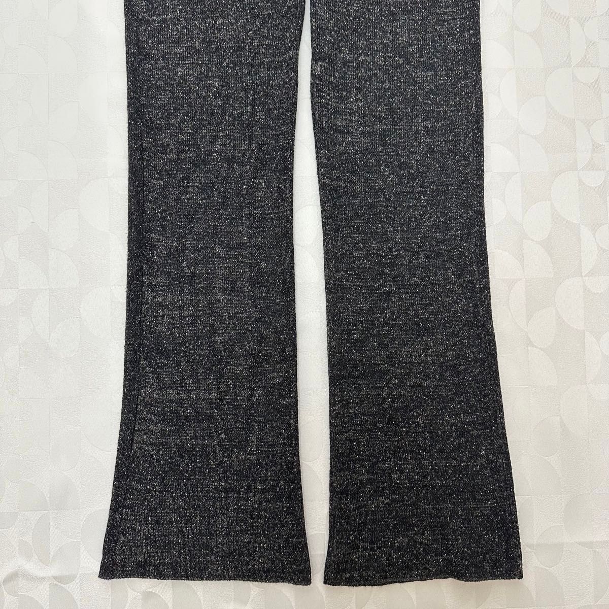 Deuxieme Classe ドゥーズィエムクラス knit パンツ ニット シルク リネン 定価52,800円 ブラック 36