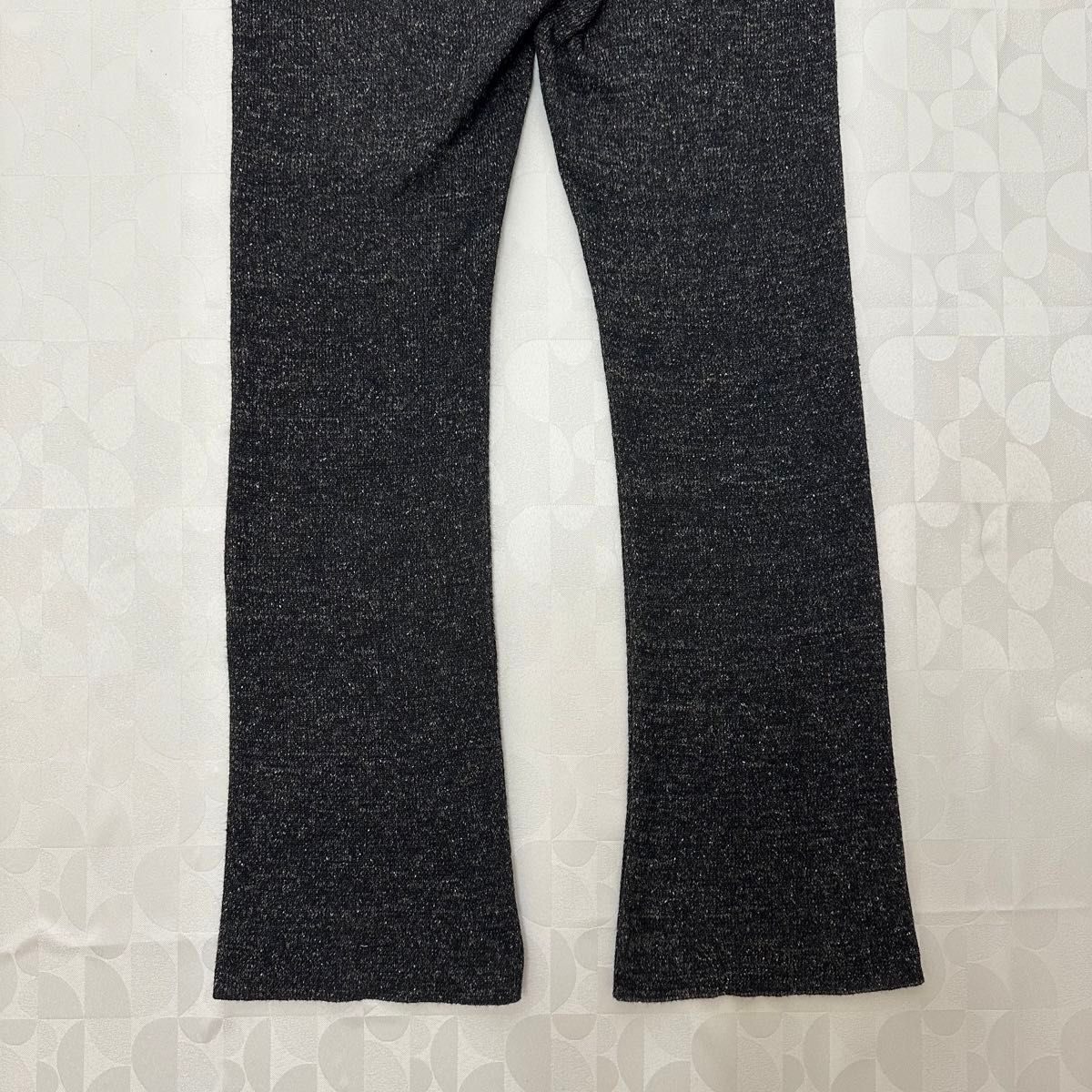 Deuxieme Classe ドゥーズィエムクラス knit パンツ ニット シルク リネン 定価52,800円 ブラック 36
