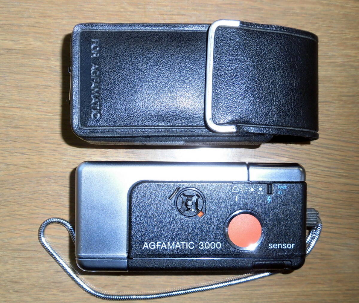 AGFAMATIC 3000 Pocket カメラ ケース付 状態良 動作未確認_画像1