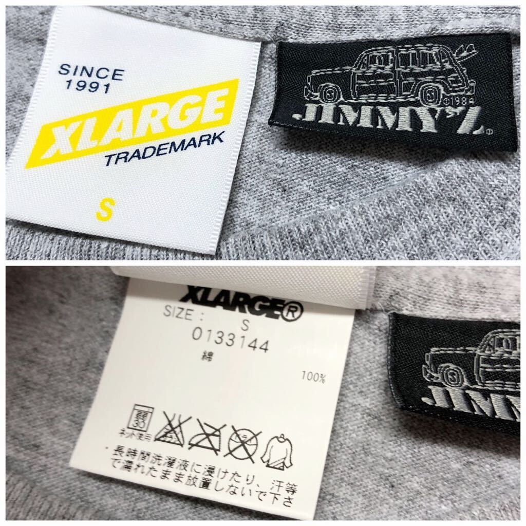XLARGE /JIMMY'Z /エックスラージ /メンズS グレー 半袖Tシャツ トップス プリントTシャツ カジュアル 古着_画像9