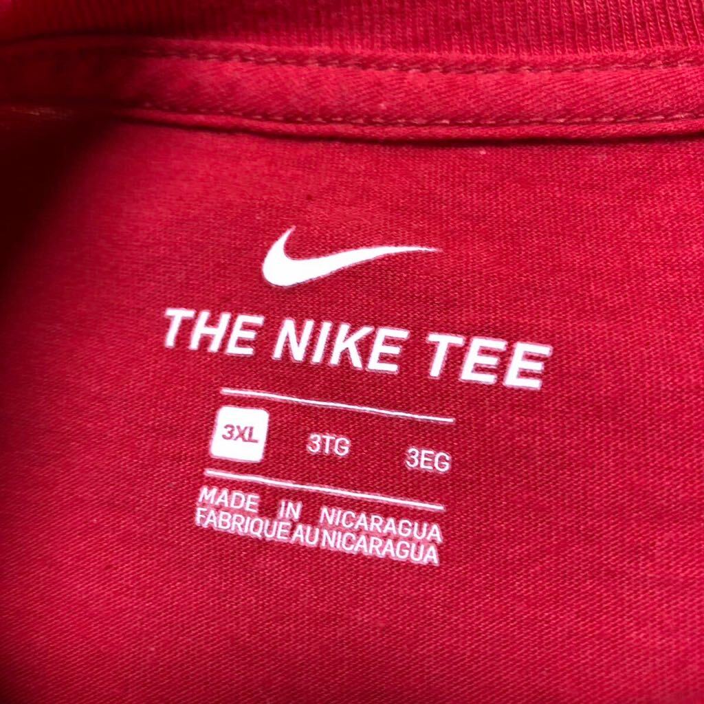 NIKE /ナイキ /メンズ3XL 半袖 Tシャツ トップス プリントTシャツ Beast ロゴTシャツ 赤 スポーツ カジュアル USA古着 大きいサイズ_画像8