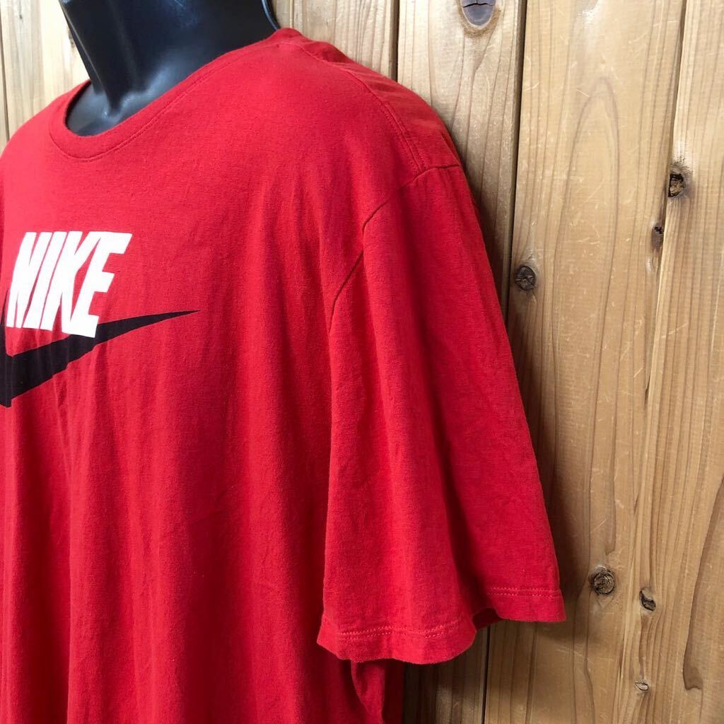 NIKE /ナイキ /メンズXXL 半袖Tシャツ トップス ビッグロゴ プリントTシャツ 赤 スポーツウエア USA古着 大きいサイズ_画像5