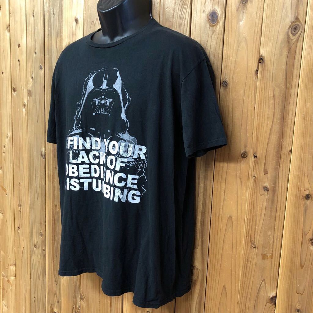 STAR WARS /スターウォーズ /メンズXL 黒 半袖Tシャツ トップス プリントTシャツ 映画Tシャツ ダースベイダー アメカジ USA古着_画像2