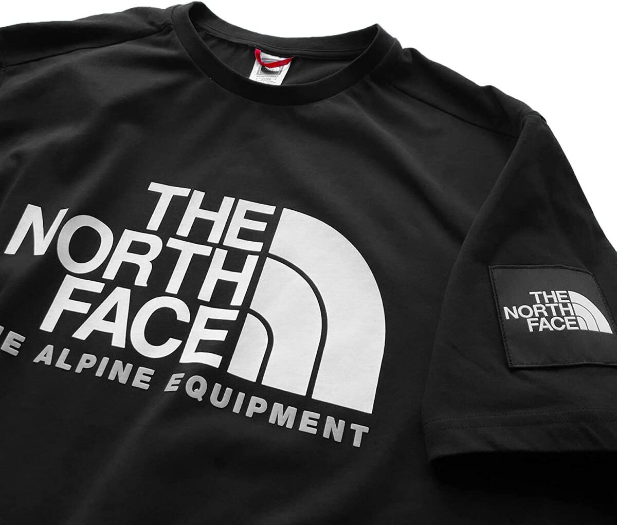 新品 即決 海外M(日本L相当)サイズ ノースフェイス Tシャツ 黒 ブラック アルパイン ロゴ THE NORTH FACE Alpine Logo の画像3