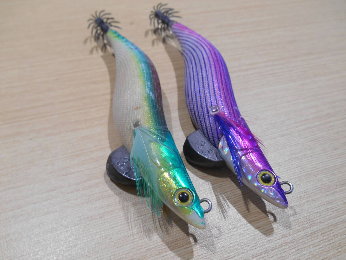 * fish Lee g lure Leader to Max 3.5 number lure for squid Akashi flap junk teka squid red Monstar flap squid *