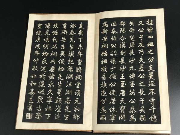 「呉氏祠堂記 」汪洵 1冊揃 3-0123-21 板表紙 夾板 中国唐本和本拓本和書漢籍古書古典籍書画書道印譜拓片碑帖法帖書法骨董_画像7