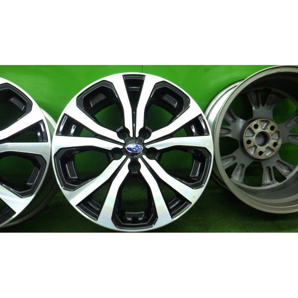 ENKEI SUBARU/スバル フォレスター 純正アルミホイール 18x7J 5穴 114.3 +48 4本SET■中古 若干の傷あり■帯広市手渡し可■6050101Z01SK06_画像6