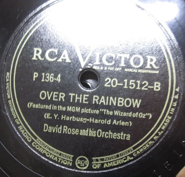 SP・米国盤・デヴィッド ローズとオーケストラDavid Rose & His Orchestra・お気に入り/コンチネンタル(The Gay Divorcee) 他・4枚組・B-20の画像6