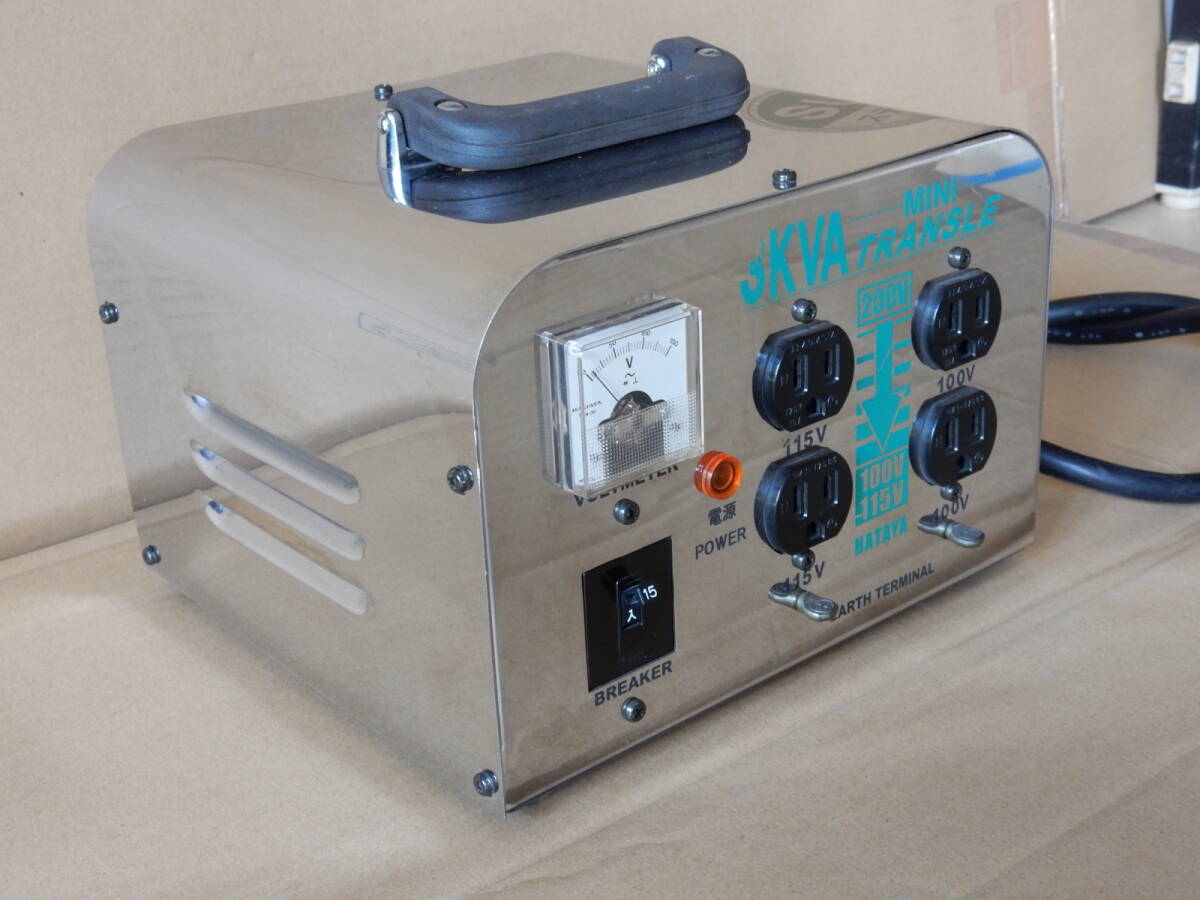 * is Taya Mini trance ruLV-03CS. pressure exclusive use type indoor for MINI TRANSLE HATAYA single phase 200V-100V*115V 15A voltage conversion machine 