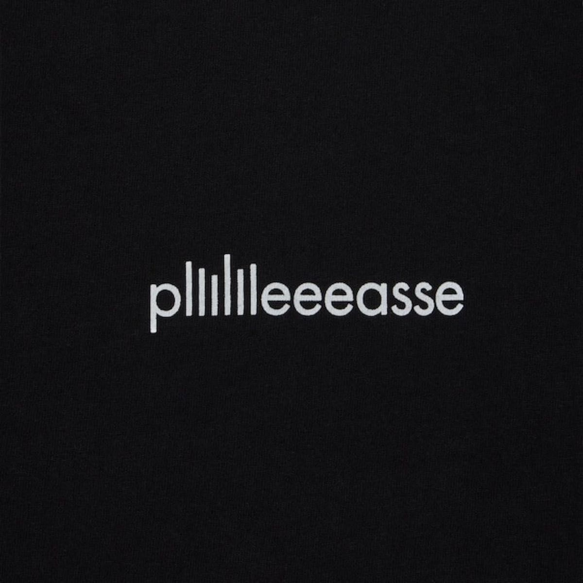 plllllleeeasse long sleeve tee (BLACK) L