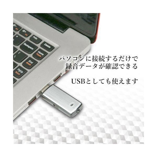 ◇送料無料◇ USB型 ボイスレコーダー 8GB ICレコーダー 小型 軽量_画像3