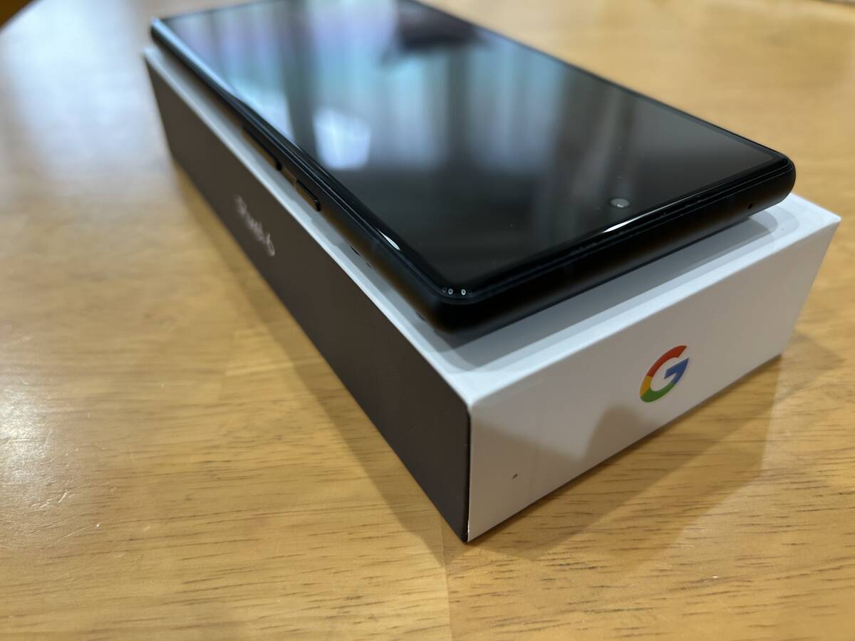 中古美品 Pixel6 Stormy Black 128GB google store 一括購入 SIMロック解除済み 制限○ SIMフリー 黒 本体_画像6