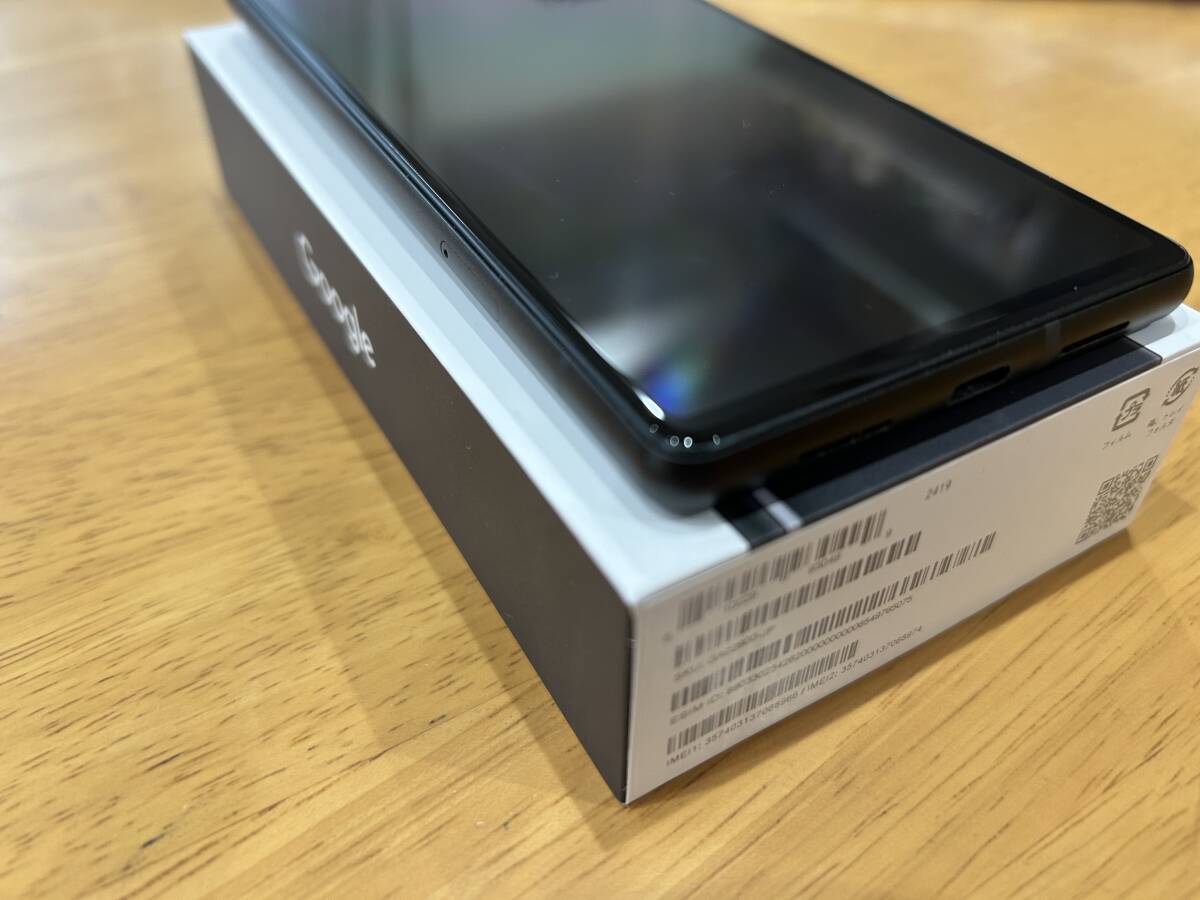 中古美品 Pixel6 Stormy Black 128GB google store 一括購入 SIMロック解除済み 制限○ SIMフリー 黒 本体_画像8