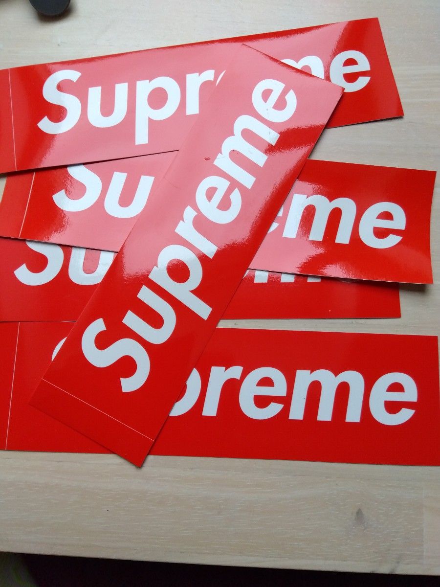 supreme ボックスロゴステッカー　5枚