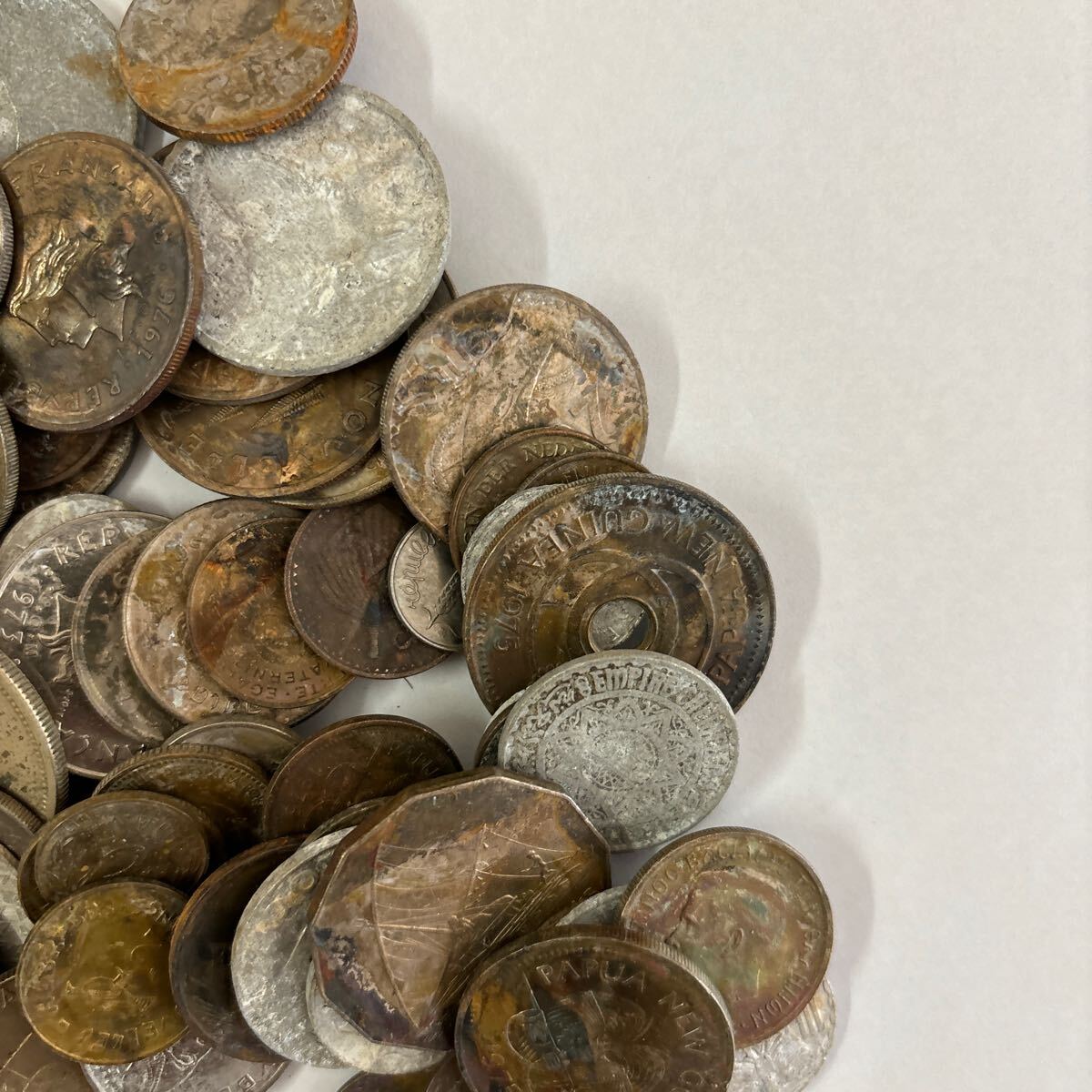 外国硬貨まとめ 錆や汚れ変色難あり 外国コイン 古銭 まとめの画像4