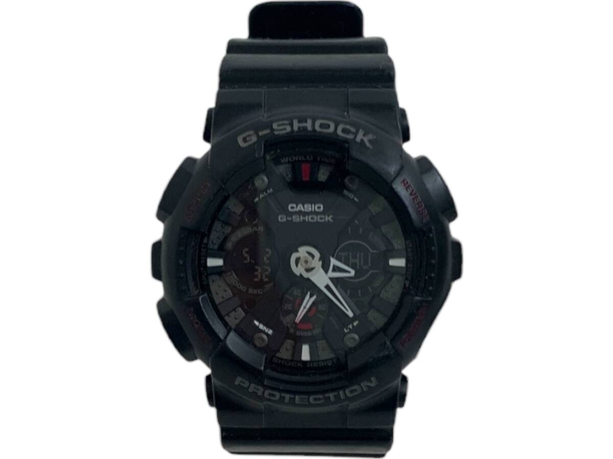 CASIO (カシオ) G-SHOCK Gショック コンビネーションモデル デジタル・アナログ腕時計 多機能 防水 GA-120-1A ブラック×レッド メンズ/004_画像1