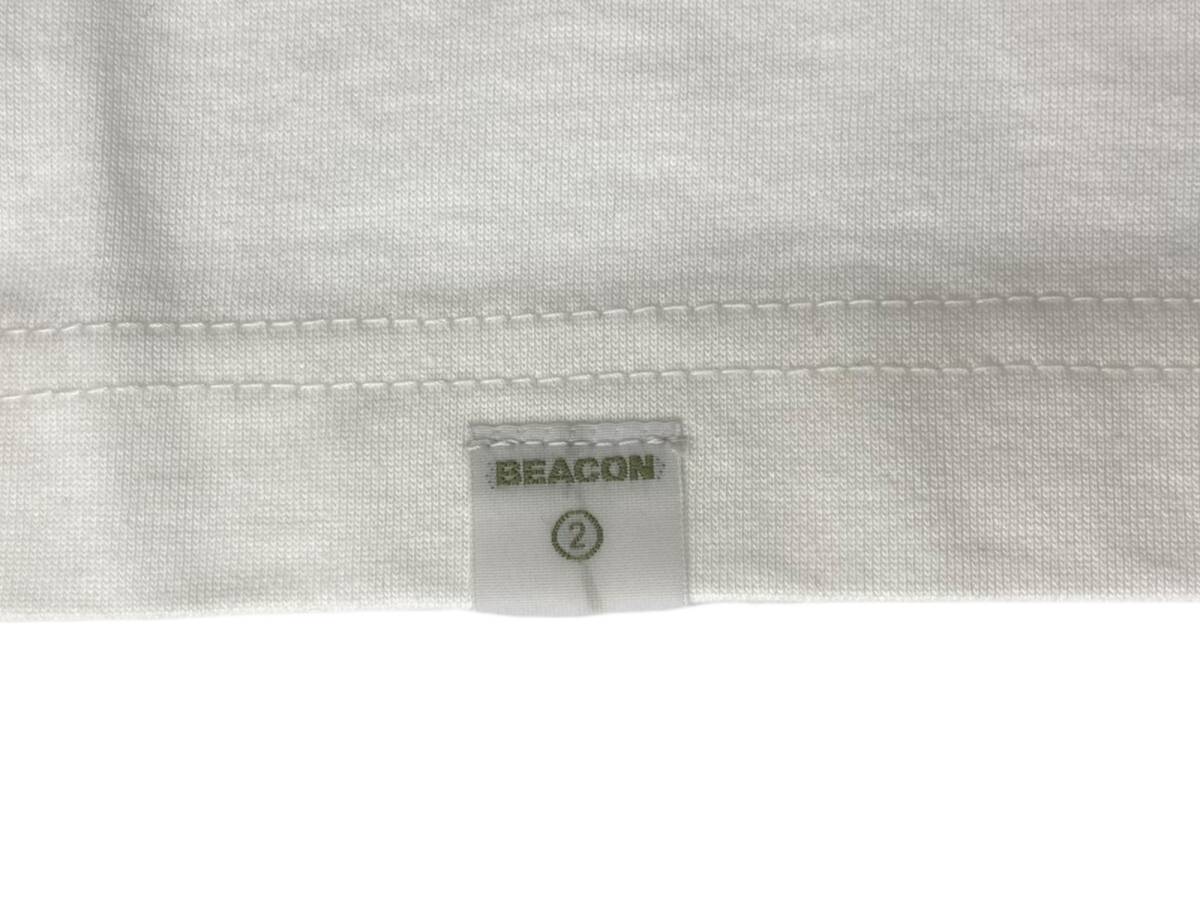kolor / BEACON (カラービーコン) 半袖Tシャツ フロントロゴ 23SBM-05233 2 L サイズ相当 ホワイト メンズ/009_画像3