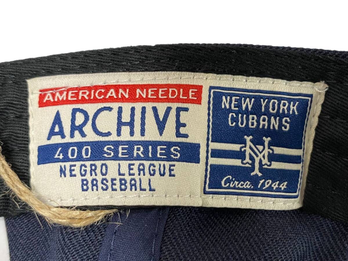 AMERICAN NEEDLE (アメリカンニードル) ARCHIVE 400 SERIES NEW YORK CUBANS キャップ CAP 帽子 SMU672A-NYC F 紺 ネイビー メンズ/009_画像8
