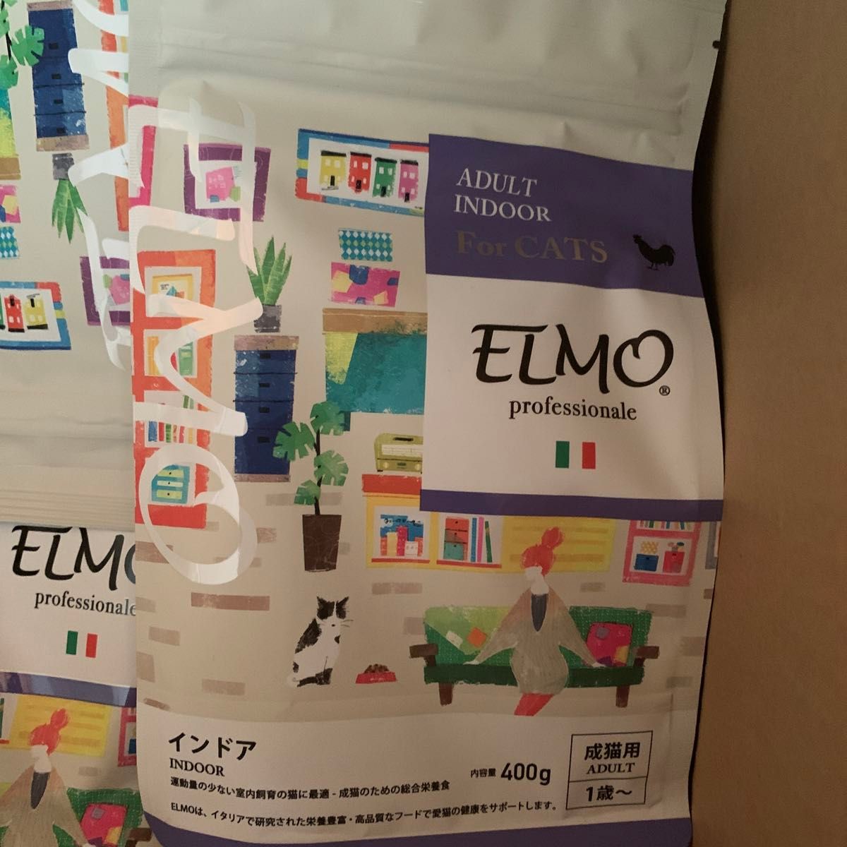 ELMO キャットフード １０.4kg  エルモ 成猫用 イタリア製キャットフード インドアアダルト　ヘアボールアダルト