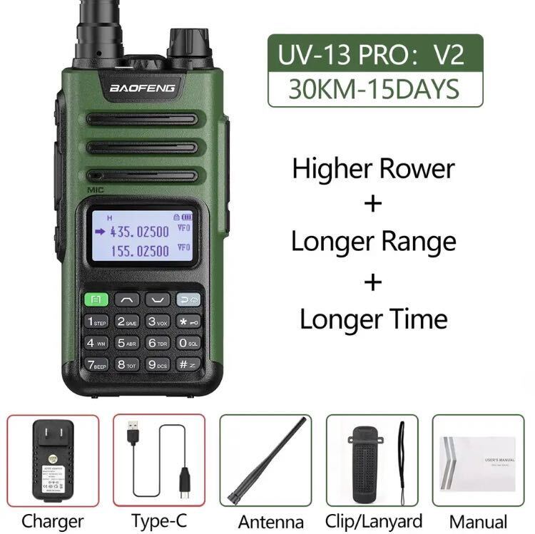[ the lowest price ]UV-13 Pro V2 Baofeng handy transceiver frequency enhancing aviation wireless reception manual spare na