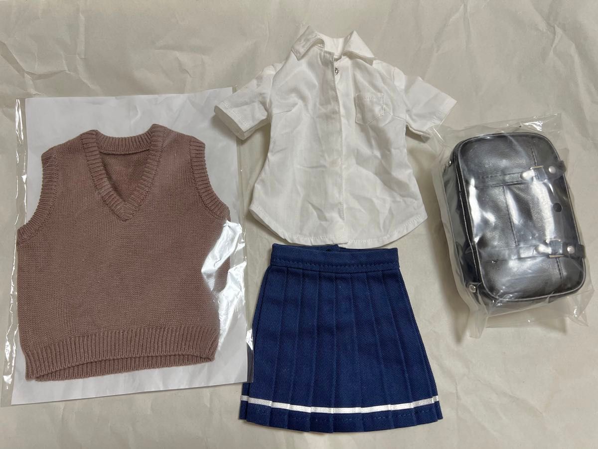 DDサイズ　ドール　学生制服セット　鞄　バッグ