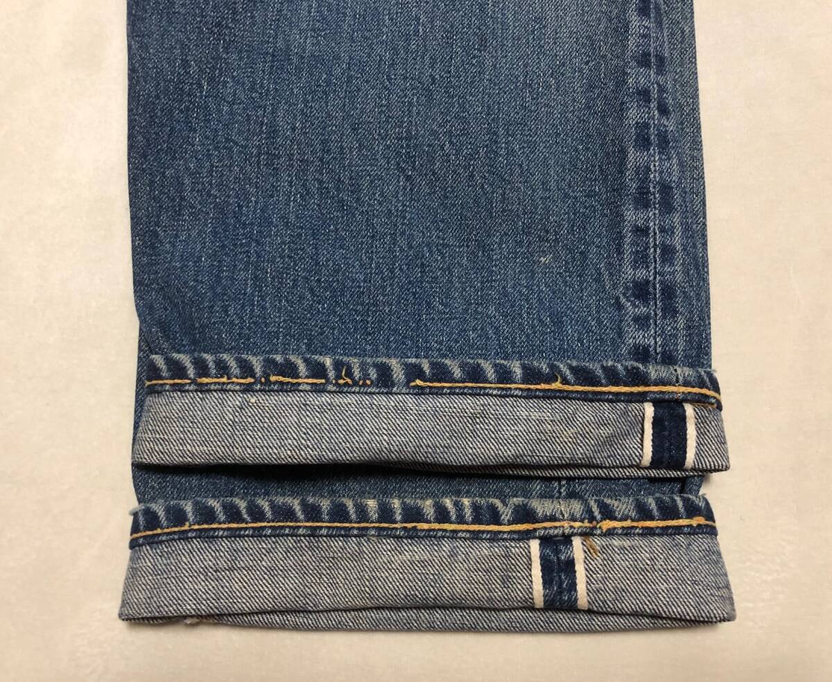 60S LEVIS Levi's 501BIGE long-legged R Golden size absolute size W approximately 33~34 -inch repair ending [ besides Vintage exhibiting!]