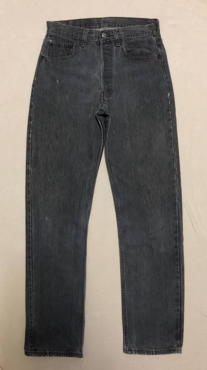 米国製 80S LEVIS リーバイス501-0658 先染めブラック 刻印653 リペア済み ヴィンテージ【他にもヴィンテージ出品中！】_画像6