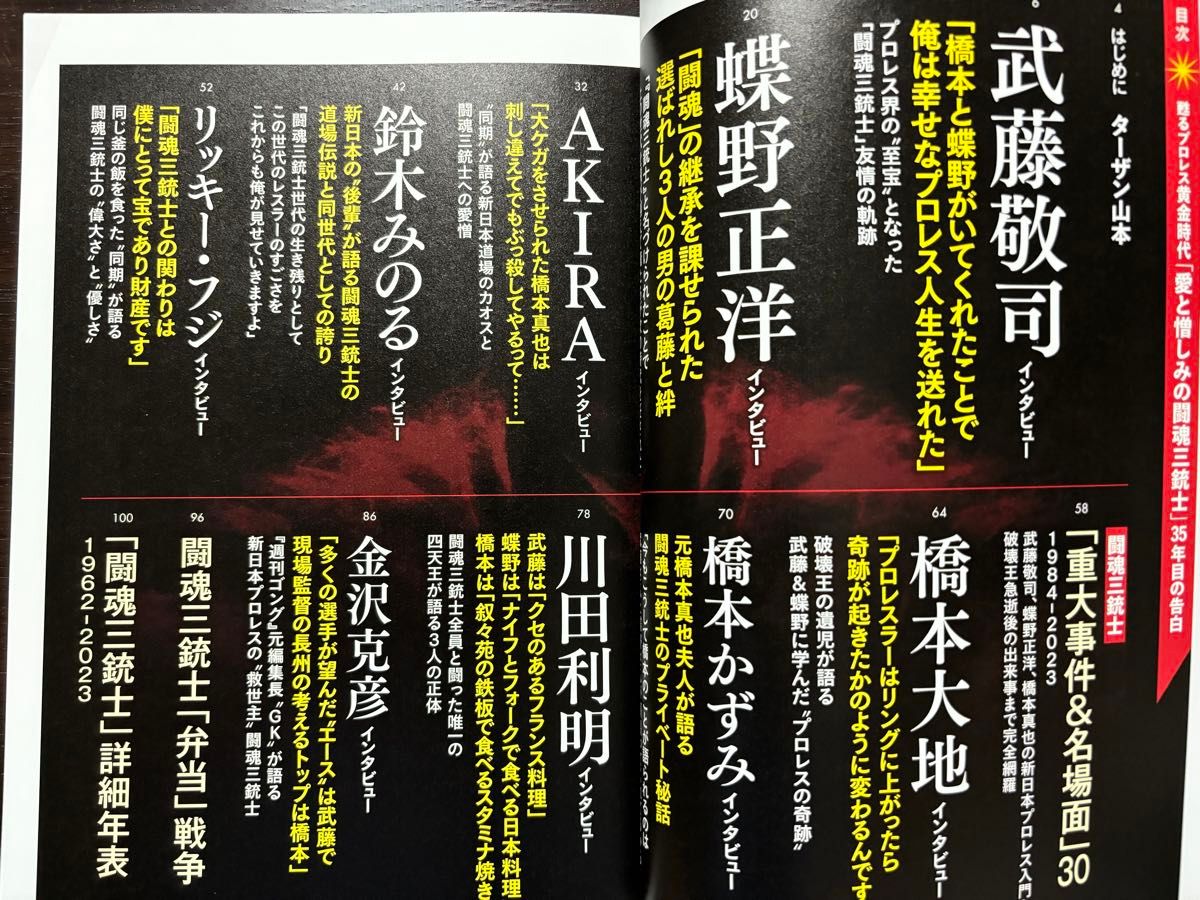 逆説のプロレス vol.23 甦るプロレス黄金時代 「愛と憎しみの闘魂三銃士」 35年目の告白 武藤敬司 蝶野正洋 橋本真也