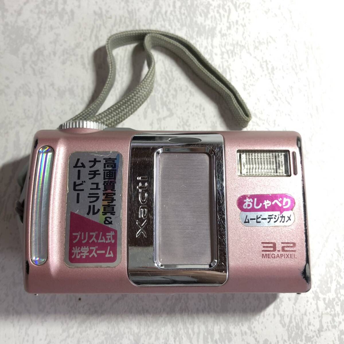 ●SANYO サンヨー デジタルカメラ DSC-J1型 Xacti ザクティ ミスティーピンク 説明書付き 箱付き V81_画像2