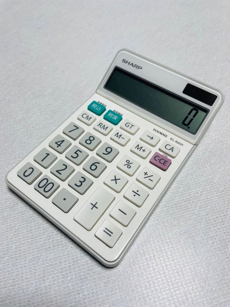 シャープ(SHARP) 電卓 普通電卓ナイスサイズタイプ 10桁 ホワイト