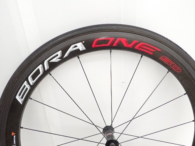 Campagnolo チューブラー カーボンホイール BORA ONE 50 Tublar 前後ペア CS-R7000 スプロケット付 カンパニョーロ ▽ 6E3A0-2_画像4