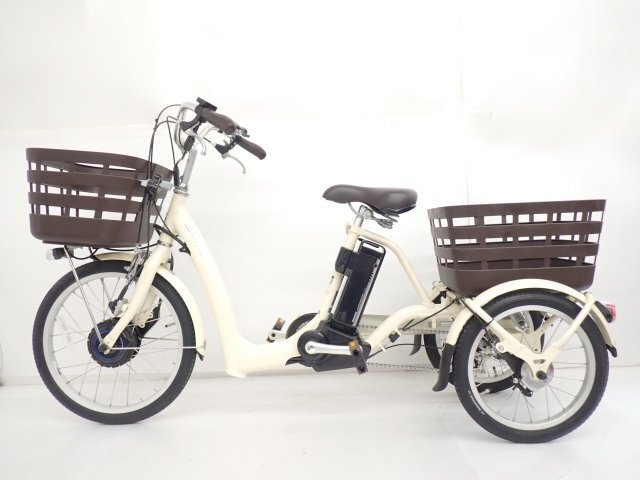 BRIDGESTONE electric assist tricycle RW0B42 3P28AD0 RAKUTTO WAGON front 20/ after 16 -inch P.X silky beige delivery / coming to a store pickup possible * 6E4B2-1